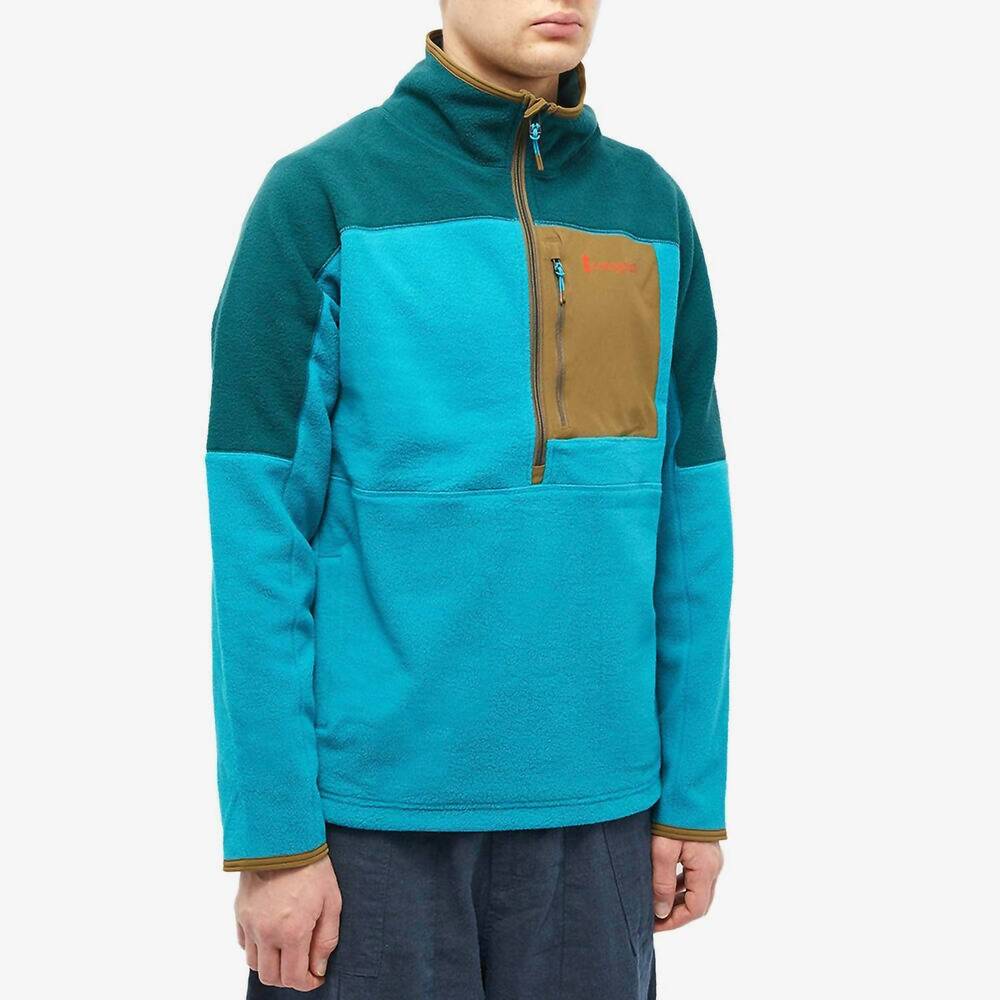 NEW COTOPAXI abrazo half zip fleece jacket in deep ocean & mineral blue